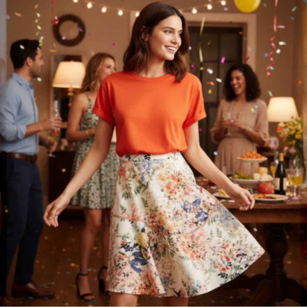 Ranna Gill by Anthropologie Jardin Botanical Skirt - Picture 8 of 14